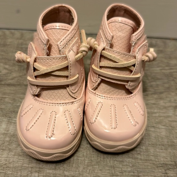 Sperry Other - Pink sperry top sider boots. Size 4m